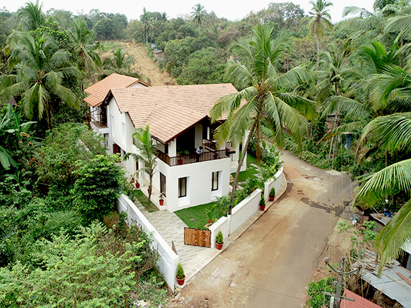 Birds eye view of Bairro Alto Villa under construction